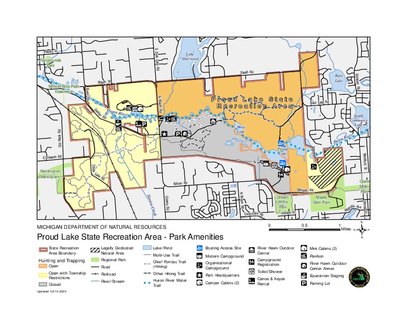 Proud Lake Hiking Trails Proud Lake State Recreation Area – General Management Plans